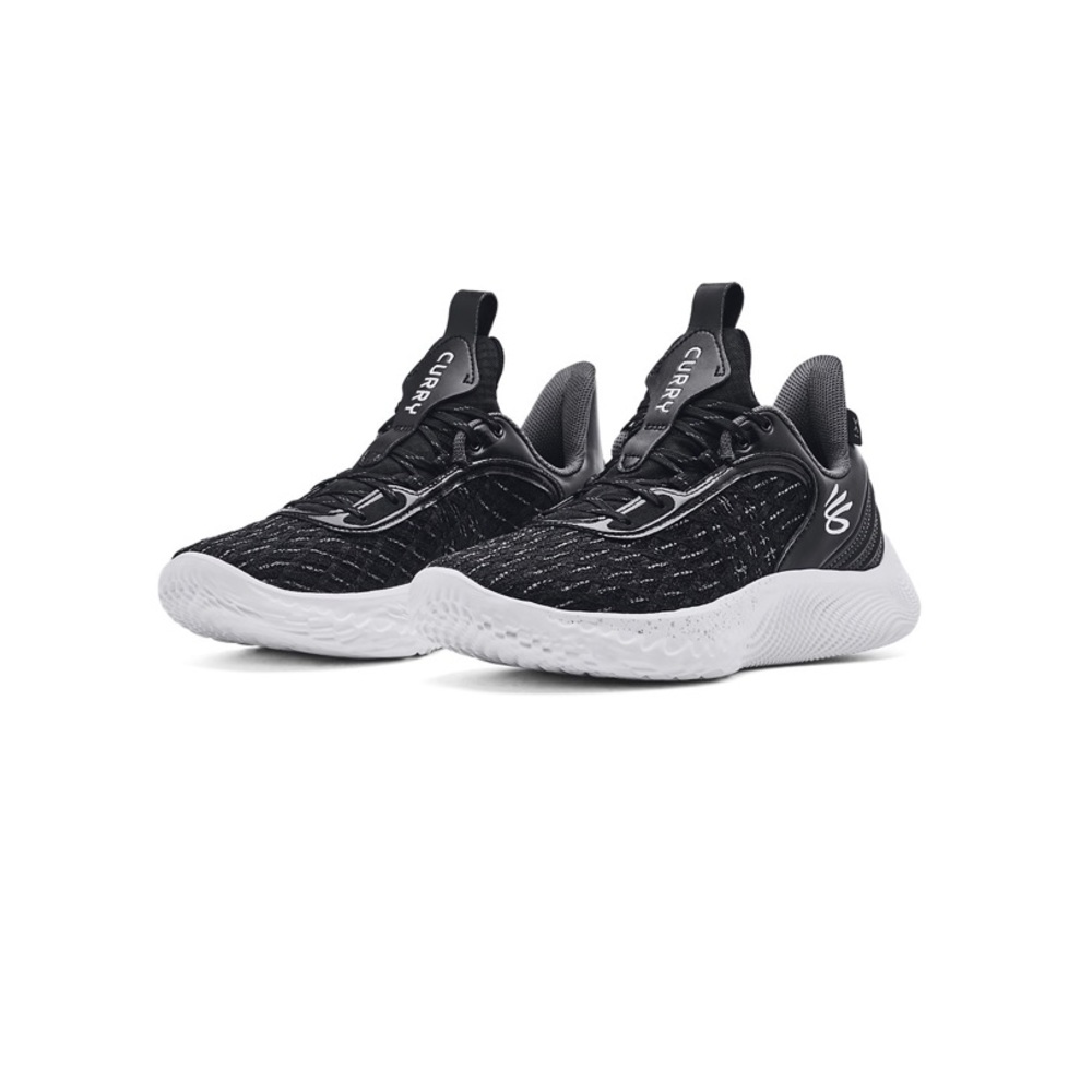🎆NIB-Youth 4 Curry Flow 9 NEW IN BOX - black/black/white (youth size 4)